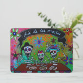 DIA DE LOS MUERTOS INVITATION EINLADUNG (Stehend Vorderseite)