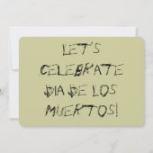 DIA DE LOS MUERTOS INVITATION EINLADUNG (Rückseite)