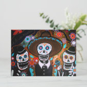 DIA DE LOS MUERTOS INVITATION EINLADUNG (Stehend Vorderseite)