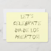 DIA DE LOS MUERTOS INVITATION EINLADUNG (Rückseite)