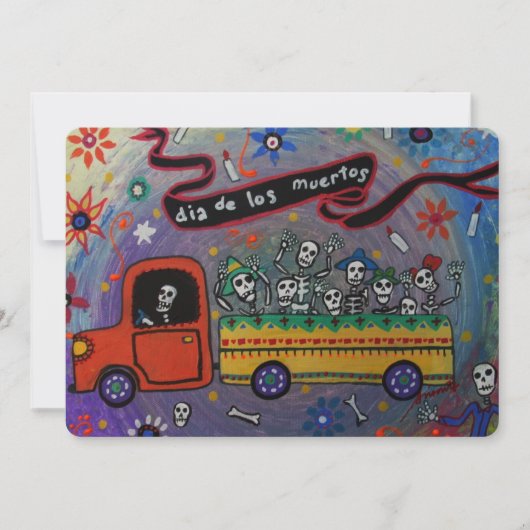 DIA DE LOS MUERTOS INVITATION EINLADUNG (Vorderseite)
