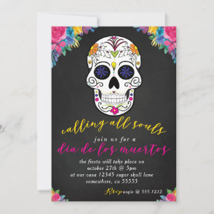 DIA DE LOS MUERTOS INVITE EINLADUNG