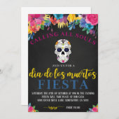 DIA DE LOS MUERTOS INVITE EINLADUNG (Vorne/Hinten)