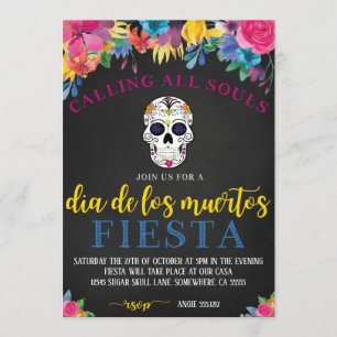 DIA DE LOS MUERTOS INVITE EINLADUNG