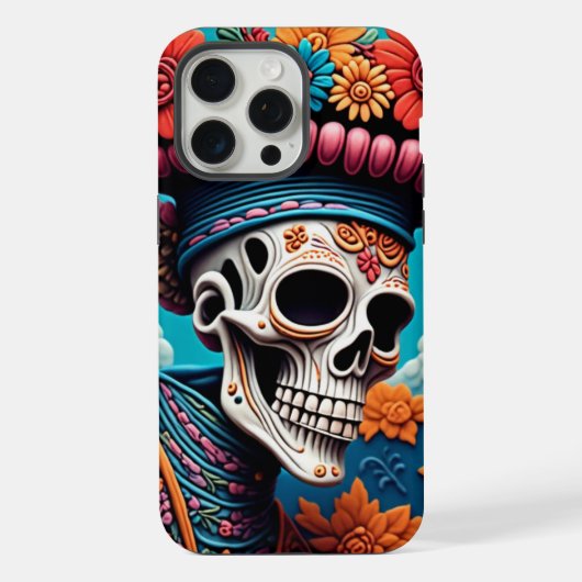 Dia de los Muertos iPhone Hülle (Rückseite)