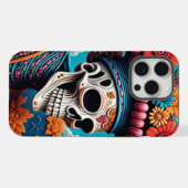 Dia de los Muertos iPhone Hülle (Rückseite (Horizontal))