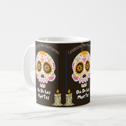 DIA DE LOS MUERTOS KAFFEETASSE (Vorderseite Links)