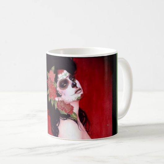 Dia De Los Muertos Kaffeetasse (VorderseiteRechts)