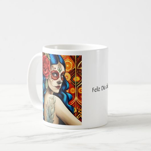 Día de los Muertos Kaffeetasse (Vorderseite Links)