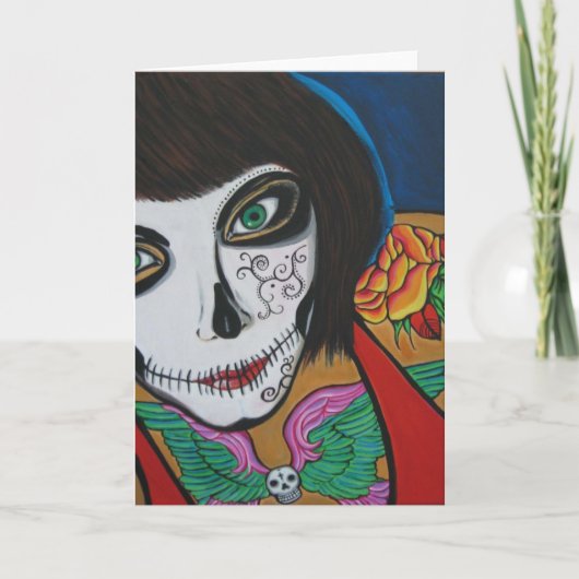Dia De Los Muertos Karte (Vorderseite)