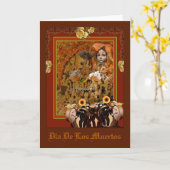 Dia De Los Muertos Karte (Gelbe Blume)