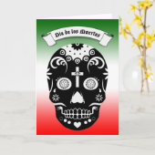 Dia de los muertos karte (Gelbe Blume)