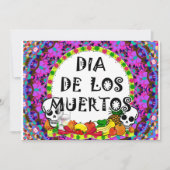 Dia De Los Muertos Karte (Vorderseite)