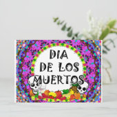 Dia De Los Muertos Karte (Stehend Vorderseite)