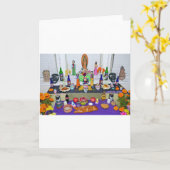 Dia de los Muertos Karte (Gelbe Blume)