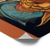 Dia de los Muertos Kunst, Dichtung und Musik Poster (Ecke)