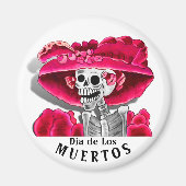 Dia De Los Muertos (La Catrina) Magnet (Vorne)