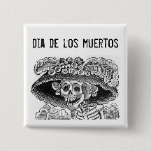 Dia de los muertos La Catrina Schaltfläche