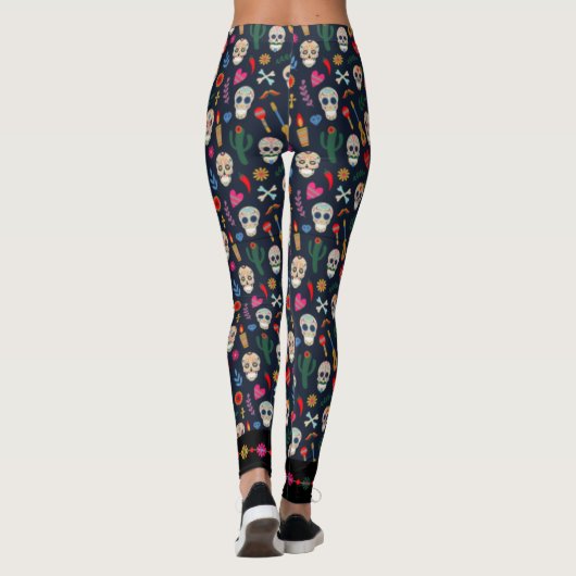 Dia De Los Muertos Leggings (Rückseite)
