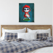 Dia de los Muertos Little Red Riding Hood Leinwanddruck (Insitu (Schlafzimmer))