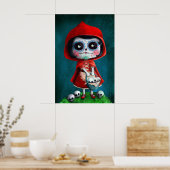 Dia de los Muertos Little Red Riding Hood Poster (Küche)