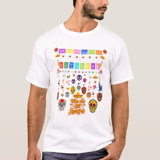 Dia De Los Muertos Lustiger Tag der T-Shirt
