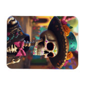 Dia de los Muertos Mariachi Magnet (Horizontal)