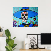 DIA DE LOS MUERTOS MARIACHI POSTER (Heimbüro)