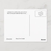 Dia de Los Muertos Mermaid Postcard Postkarte (Rückseite)