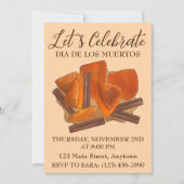 Dia De Los Muertos Mexican Calabaza en Tacha Food Einladung (Vorderseite)