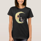Dia De Los Muertos Moon Sugar Skeleton Cat X Ray T-Shirt (Vorderseite)