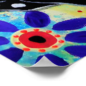 Dia de los Muertos Mops Dog Poster (Ecke)