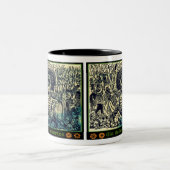 Dia De Los Muertos Mug Zweifarbige Tasse (Mittel)