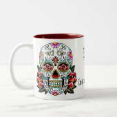 Día de Los Muertos Mug Zweifarbige Tasse (Links)