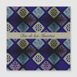 Dia de los Muertos Muster anpassbar Magnetkarte