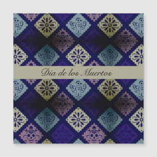 Dia de los Muertos Muster anpassbar Magnetkarte