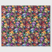 Dia de los Muertos Musterpapier Geschenkpapier (Flach)