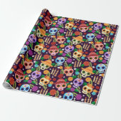 Dia de los Muertos Musterpapier Geschenkpapier (Ungerollt)