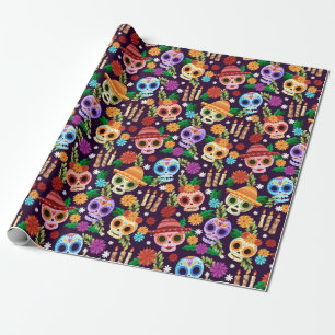 Dia de los Muertos Musterpapier Geschenkpapier