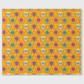 Dia de los Muertos Musterpapier Geschenkpapier (Flach)