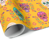 Dia de los Muertos Musterpapier Geschenkpapier (Rolleneckpunkt)