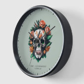 Dia de Los Muertos Nachname Uhr (Winkel)