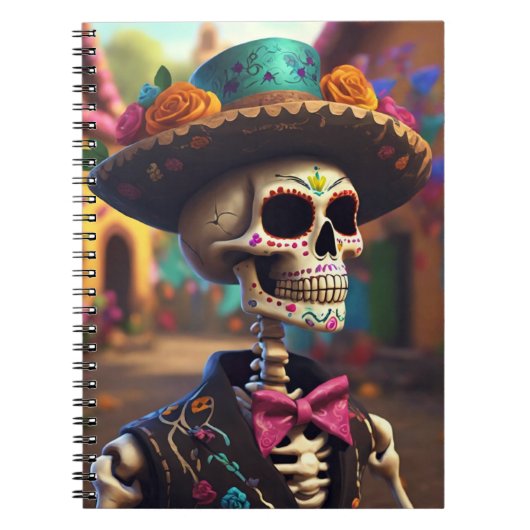 Dia de los Muertos Notizblock (Vorderseite)