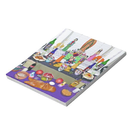Dia de los Muertos Notizblock (Rotiert)