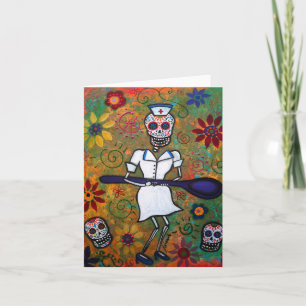 DIA DE LOS MUERTOS NURSE CARD KARTE
