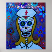DIA DE LOS MUERTOS NURSE POSTER (Vorne)