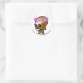 Dia de Los Muertos oder Halloween Runder Aufkleber (Tasche)