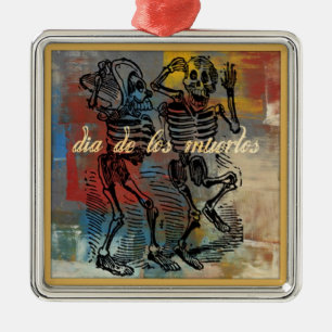 Dia De Los Muertos Ornament Aus Metall