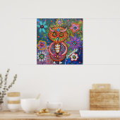 Dia de los Muertos Owl Poster (Küche)