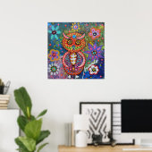 Dia de los Muertos Owl Poster (Heimbüro)